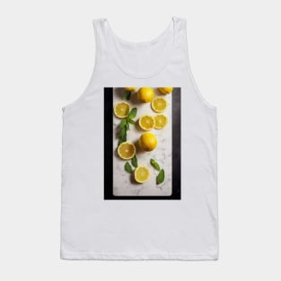 Lemon slices on stone table Tank Top